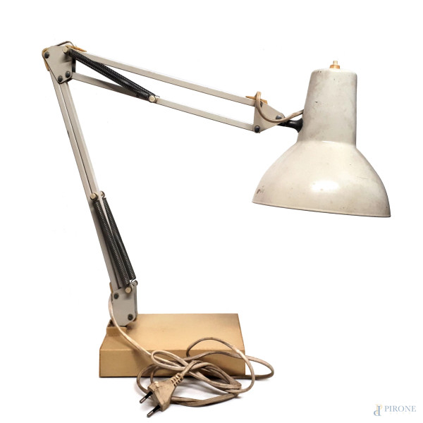 Lampada tecnica da tavolo vintage design anni 70
