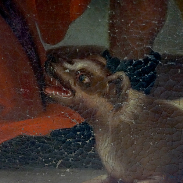 Episodio della via Crucis, XVIII secolo, olio su tela, cm 121x90