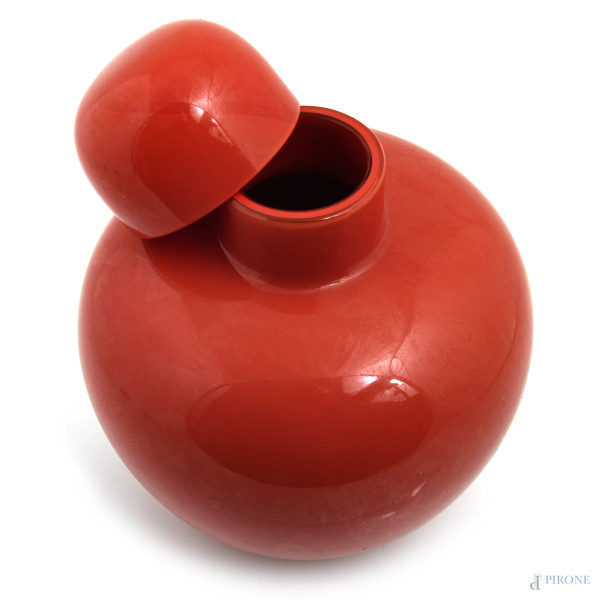 Carlo Scarpa x Venini, Vaso della serie "Cinesi", altezza cm 24, firmato e datato 98 a graffio al...