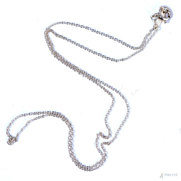 Catenina Tiffany in argento, lunghezza cm 41
