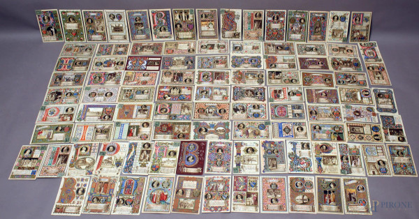 Lotto composto da novantanove cartoline, raffiguranti Papi, di cui una parte viaggiata.