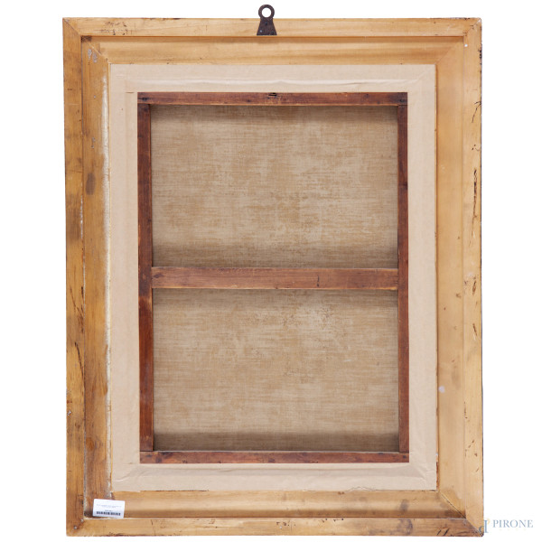 Ritratto di arabo, XIX-XX secolo, olio su tela, cm 79,5x60,5, entro cornice
