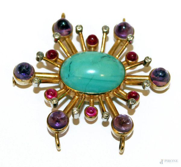 Spilla in oro 18 kt.