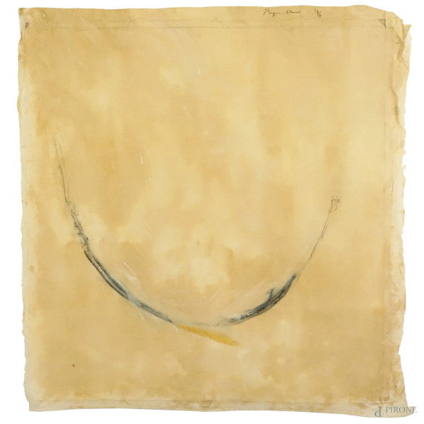 Salvatore Pupillo - Senza titolo, olio su tela, cm 100x106, 1996.