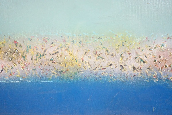 Senza titolo, olio su tela, cm 20x30, entro cornice