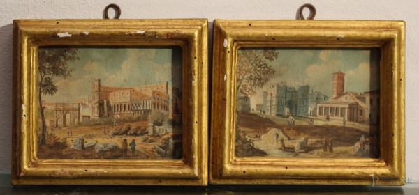 Giovanni Battista Busiri "cerchia di" - Vedute romane