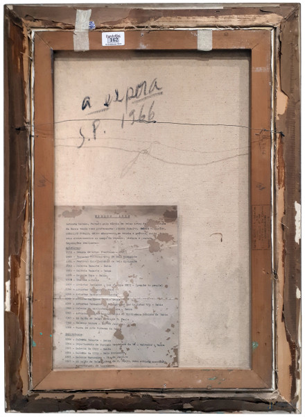 Eurico Luiz (1936-2004), Figura, 1966, olio su tela, cm 60x40, firmato in basso a destra, titolo ...