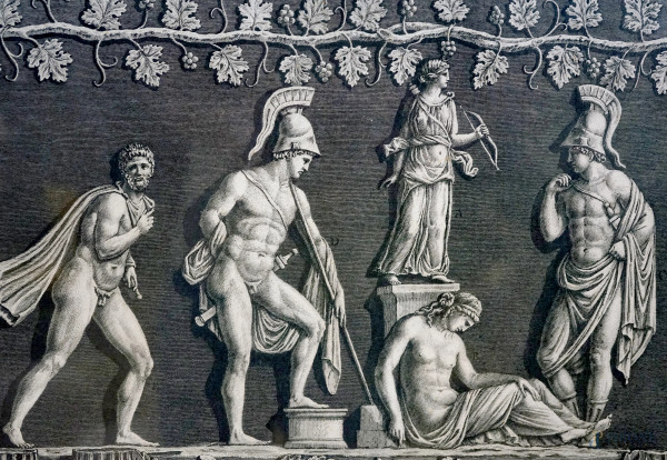 Lotto di sei incisioni da Giovan Battista Piranesi (1720-1778), cm 79x55 circa, entro cornici