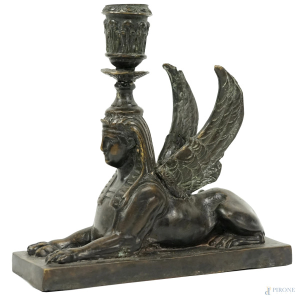 Calamaio con base in vetro e inserti in argento, cmx25x17, (difetti)