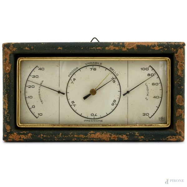 Barometro, XX secolo, cm 20x11x4, (difetti, da revisionare)