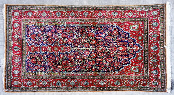 Tappeto persiano, cm 250x139, (difetti).