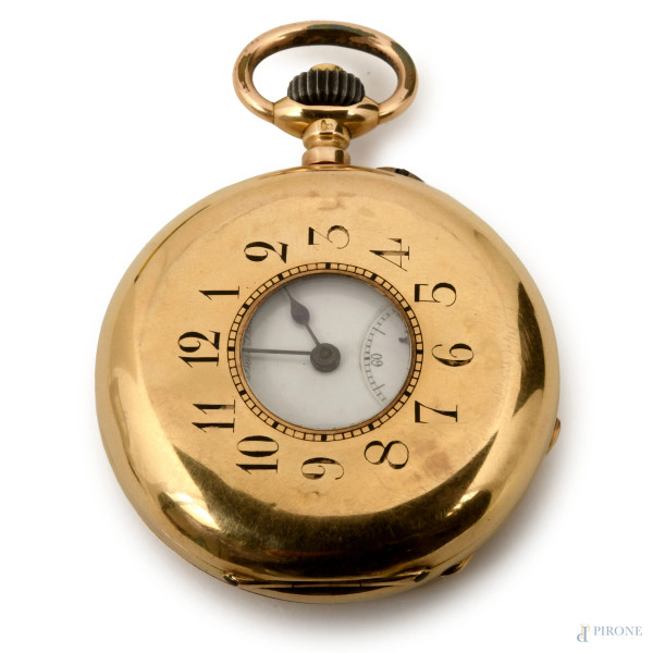 Orologio da taschino Du Bois Bandelier con cassa in oro 18k, 44 mm, (difetti, meccanismo da revisionare)