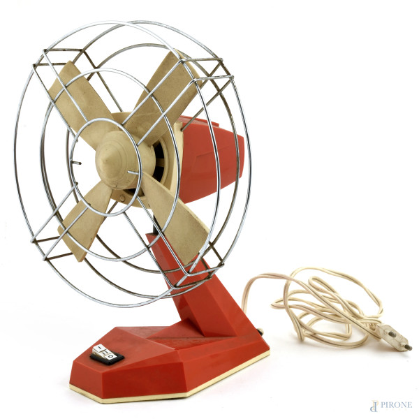 Ventilatore vintage, XX secolo, altezza cm 31, (difetti, da revisionare)