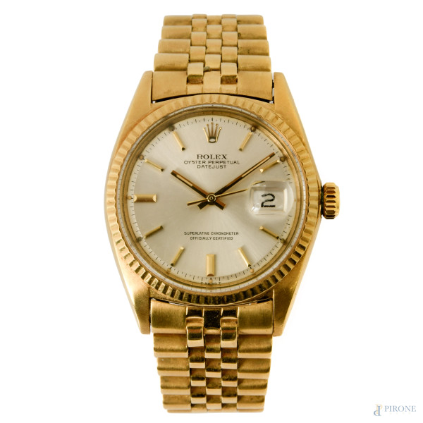 Orologio da polso in oro giallo 18 kt diametro cassa cm 3,8