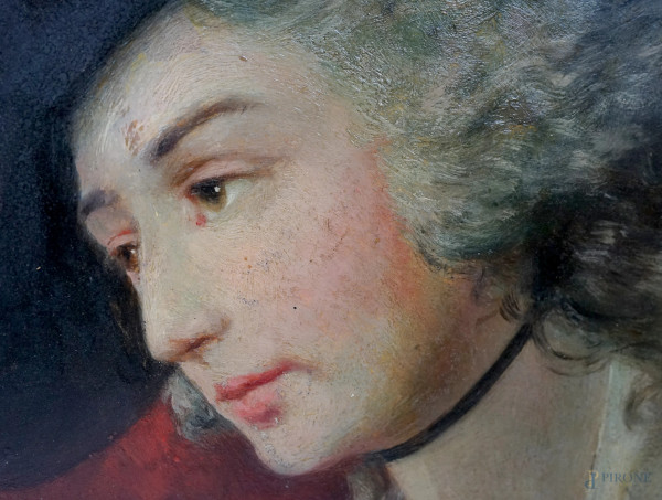 Copia da Thomas Gainsborough (Sudbury, 1727 - Londra, 1788), Ritratto di Sarah Siddons, olio su c...