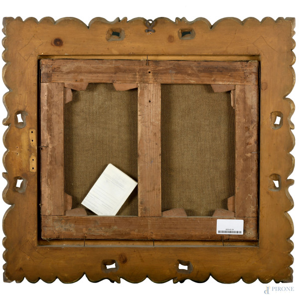 Pittore degli inizi del XX secolo, Nudo femminile, olio su tela, cm cm 38x46,5 entro cornice