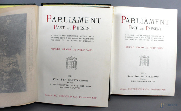 Lotto composto da due volumi, Storia del Parlamento Inglese.