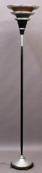 Lampada da terra in metallo, Anni &#39;70, H 166 cm.