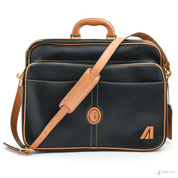 Borsa da viaggio Trussardi x Alitalia cm 35x46x16, (segni di usura)
