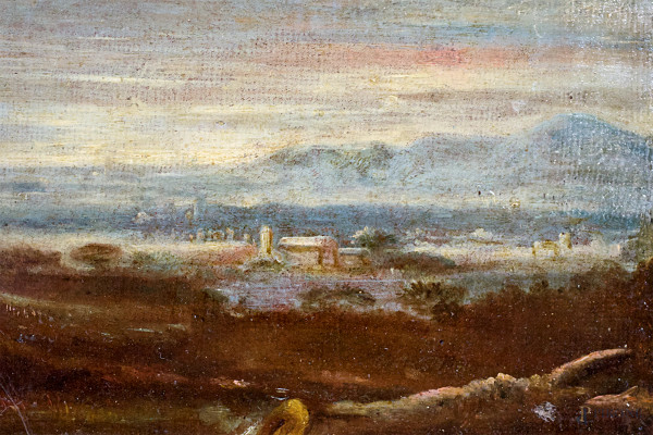 Francois Nicolas de Bar, detto Nicolò Lorenese (Francia, 1632 - Roma, 1695), Giacobbe e Rachele a...