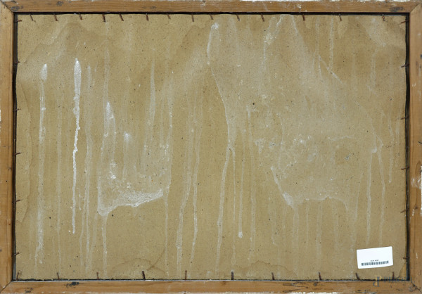 Bordighera, olio su tela, cm 43,5x63, firmato in basso a sinistra "C. Gheduzzi", entro cornice. (...