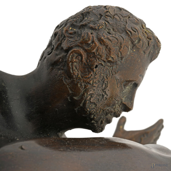 Ratto di Proserpina (da Giambologna, 1529-1608), XX secolo, bronzo su base lignea, altezza cm 63,...