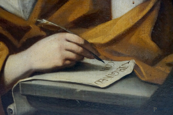 Scuola bolognese del XVIII secolo, Sibilla Persica, olio su tela, cm 86x68,5, entro cornice