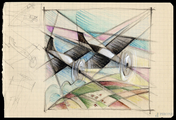 Vittorio Caproni - Studio per aeropittura