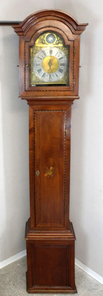 Orologio a colonna in mogano, altezza cm , inizi XX secolo