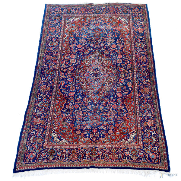 Tappeto, cm 218x132, (difetti)