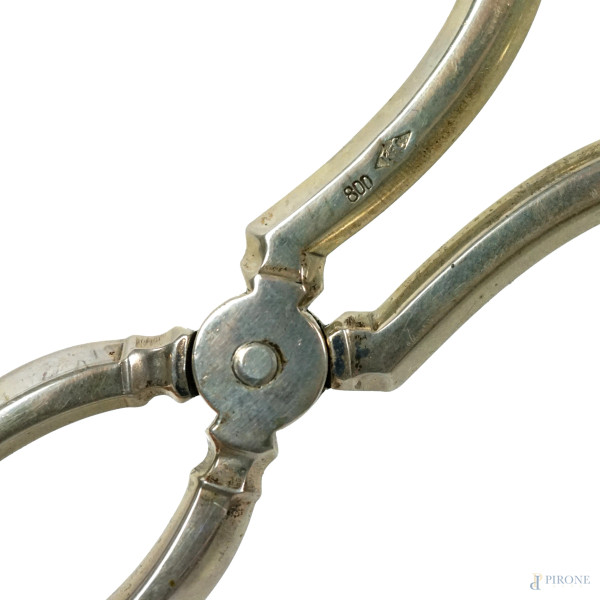 Servizio di posate in argento, Ricci & C., XX secolo, peso gr. 6.389, composto da: