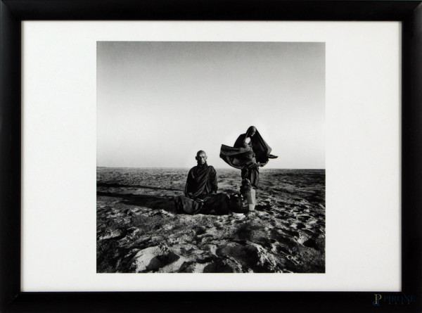 Giorgia Fiorio - Stampa fotografica in bianco e nero, cm. 30x41.5, entro cornice.