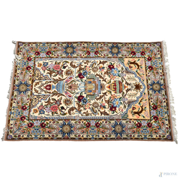Tappeto, cm 177x111, (segni di usura)