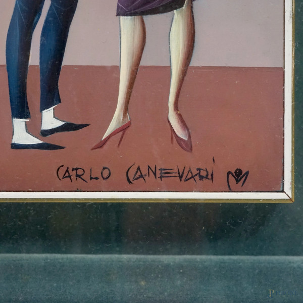 Senza titolo, olio su tavola, cm 33,5x23,5 circa, entro cornice