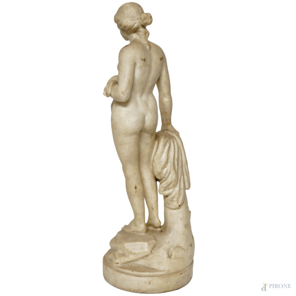 Scultura in marmo rappresentante Venere, altezza cm 52,5, prima metà del XX secolo, (segni del te...