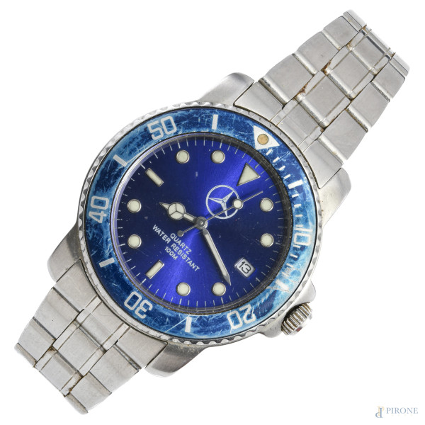 Orologio da Polso Mercedes Quartz, cassa diametro mm 35, (segni di usura, da revisionare)