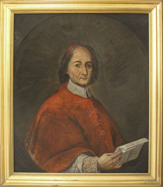 Domenico Giannotti, Ritratto di monsignor Domenico Riviera, olio su tela, 1722-1724, cm 95 x 80, entro cornice.