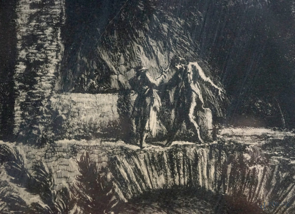 ALTRA VEDUTA DEL TEMPIO DELLA SIBILLA IN TIVOLI, MULTIPLO SU CARTA, CM 70,5X49,5, RIPRODUZIONE DA...