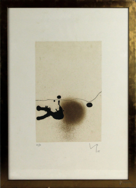 Victor  Pasmore - Senza titolo, litografia, esemplare 86/90, cm 49x34,5, entro cornice