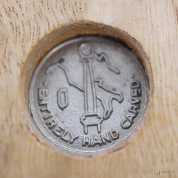 Flavio Pancheri (attivo a Ortisei, 1962 - 1994), Scultura in legno raffigurante San Francesco con...