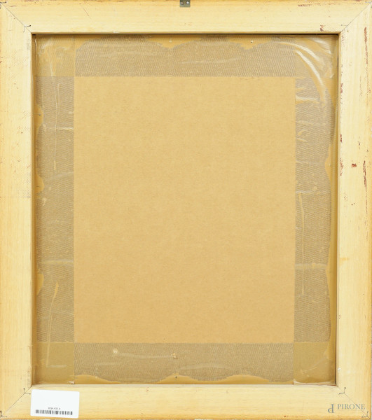 Orfeo Tamburi (Jesi, 1910 – Parigi, 1994), Ritratto, acquarello su carta, cm 27x21, entro cornice