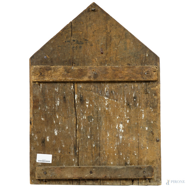 Alla maniera di Jacopo di Michele (notizie 1368-1395), Madonna con il Bambino, olio su tela appli...