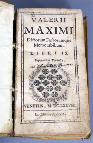 Libro in pergamena del XVII sec.