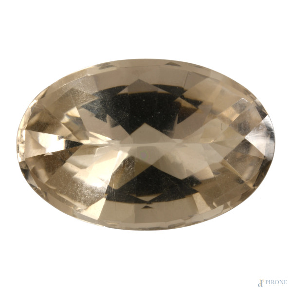 Quarzo fumè, Brasile, ct 16,5, VVS, mm 22x14,3x9,4