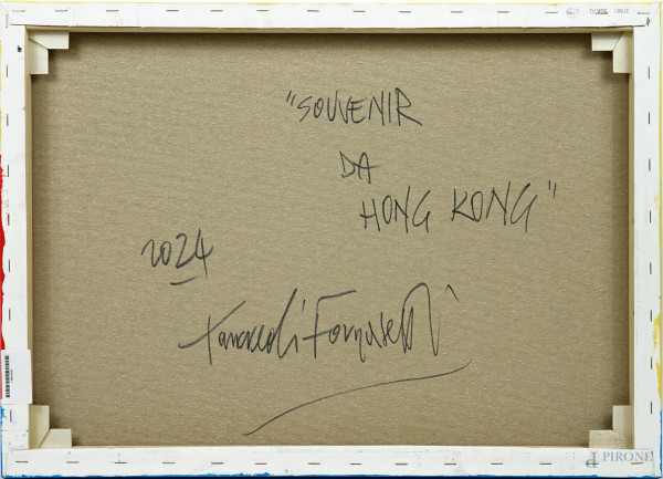 Souvenir da Hong Kong, acrilico su tela, cm 50x70