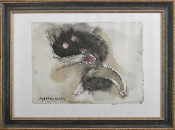 Stampa da Umberto Mastroianni, XX secolo, cm 35x51,5, entro cornice