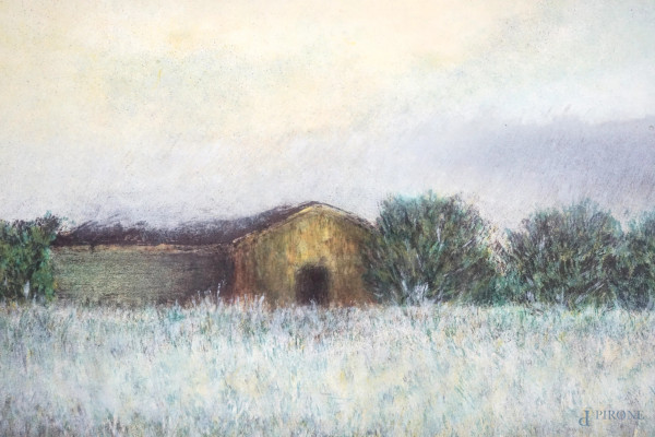 Lotto di due multipli su carta, misure max cm 71x49,5, entro cornici