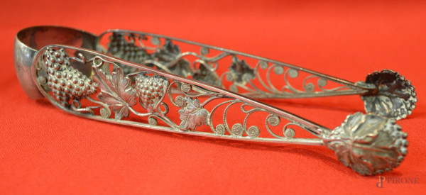 Pinzetta in argento lung, 17 cm
