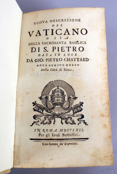 Nuova descrizione del Vaticano, Roma 1762.
