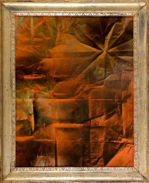 Senza Titolo, tecnica mista su carta intelata, cm 70x90 entro cornice